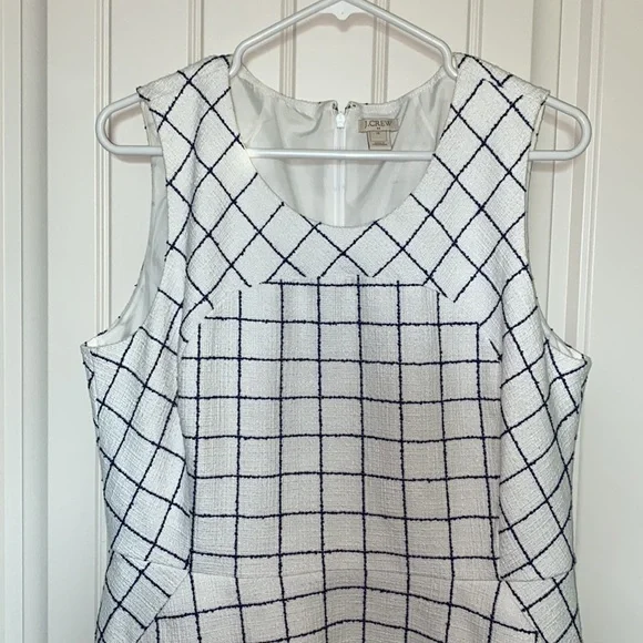 J.Crew white and navy dress - Picture 2 of 6